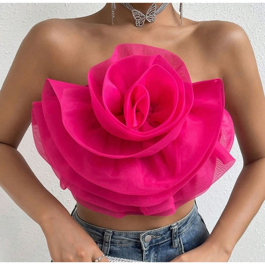 Call Me Rose Crop Top